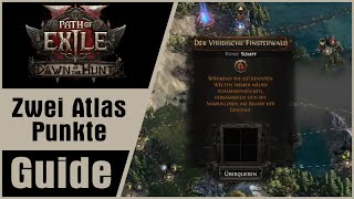 Der viridische Finsterwald & 2 Atlaspunkte für Doryani Path of Exile 2: Dawn of the Hunt | Guide DE
