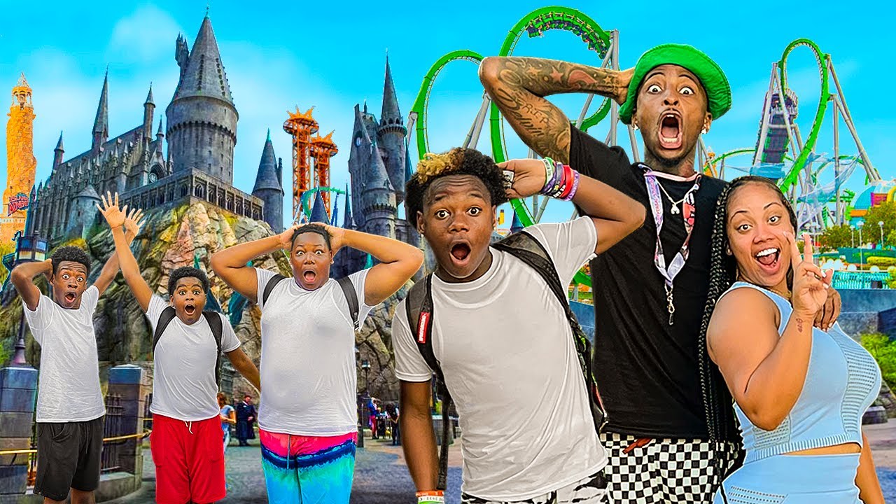 TOOK THE KIDS TO UNIVERSAL ISLAND OF ADVENTURES & WE RODE INSANE ROLLER COASTERS!!🎢