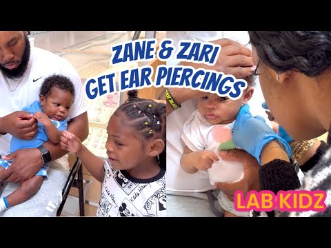 Zane & Zari Get Their Ears Pierced 😳