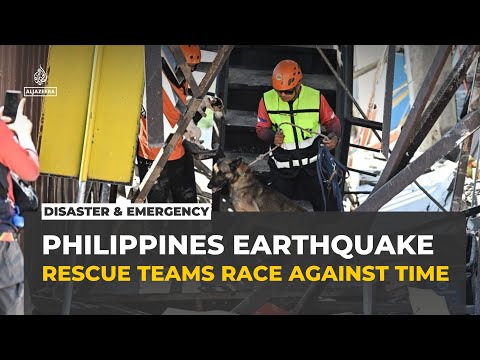 Philippines earthquake survivors wait for news as aftershocks hamper rescue efforts