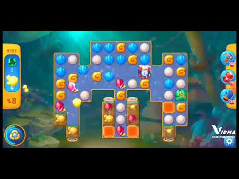 Fishdom. 9397 level no boosters and diamonds. 16 moves