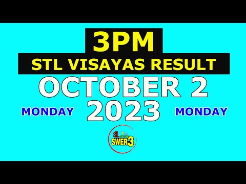 3pm STL Visayas Result October 2 2023 (Monday)