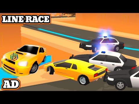 LINE RACE GAME AD, Police Pursuit Car Drift - YouTube
