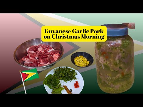 Guyanese Garlic Pork for Christmas Morning! 🇬🇾🔥 Easy Step-byStep Recipe!