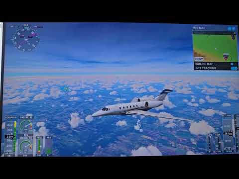 Microsoft Flight Simulator - Santa Cruz de la Sierra, Bolivia to P. Maldonado, Peru (Citation X)