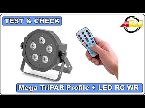 Test & Check - American DJ - Mega TriPAR Profile + LED RC WR Fernbedienung