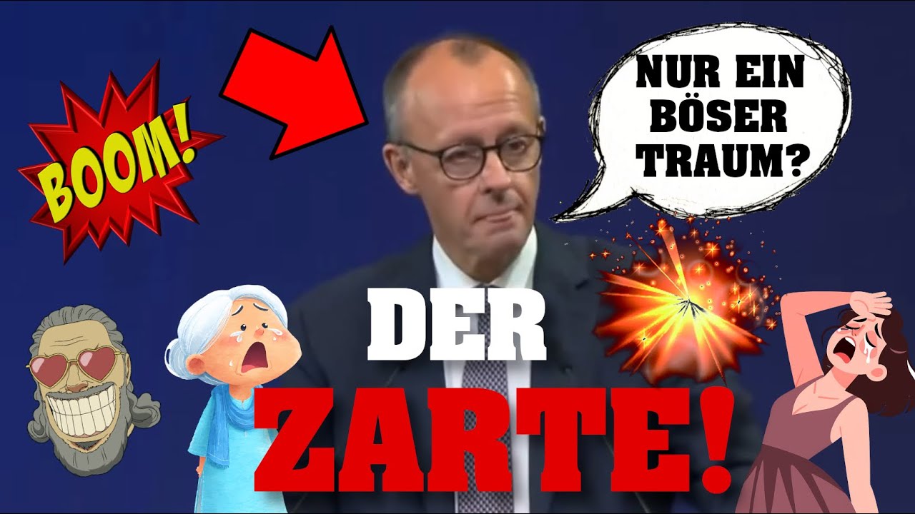 ERNEUTER Kollaps! Merz weint und klagt über bösen TRAUM! 💥⚡️ #PolitSatire