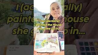 The sweetest encounter on my Swiss sketching trip! #travelsketch #switzerland #urbansketching