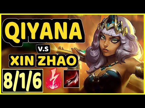 KIREI (QIYANA) vs XIN ZHAO - 8/1/6 KDA JUNGLE CHALLENGER GAMEPLAY - EUW