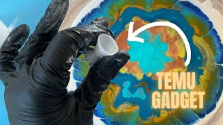 Trying Out a Pour Painting Gadget From Temu |Review|