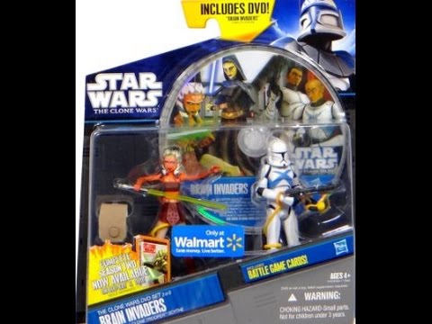 Ahsoka Tano / Clone Trooper Scythe DVD Set Brain Invaders ( Star Wars Clone Wars ) HD Review.