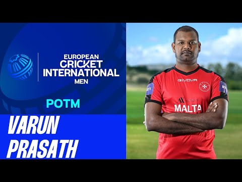 POTM Match 1: V.Prasath - MLT vs EST | ECN Malta-Estonia T20I, 2025 | 6 May 2025 | ECI25.024