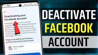 How to Deactivate Facebook Account 2024 | Deactivate Facebook Account | temporarily deactivate fb