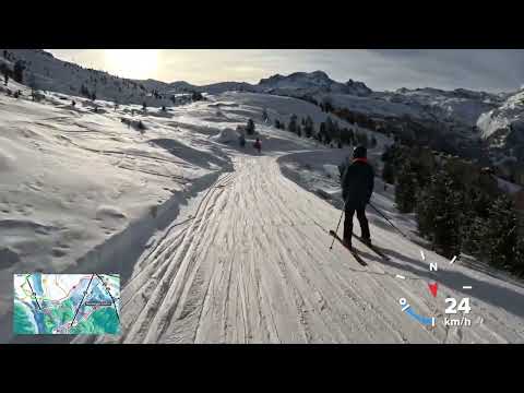 Zermatt 4K POV ski run (Sunnegga, Rothorn - Zermatt)