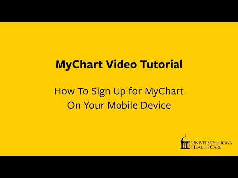 Part of a video titled How to activate your MyChart account on a mobile device - YouTube