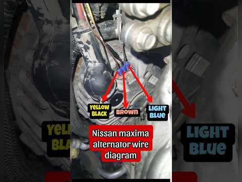 Nissan alternator wire diagram.#shorts #cars #automobile