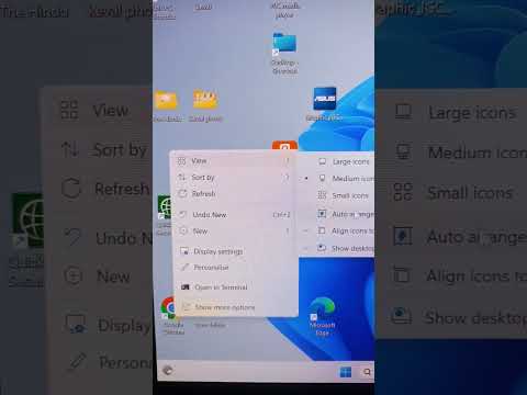 How to arrange desktop icon in one click #shorts #icon #desktop #viral