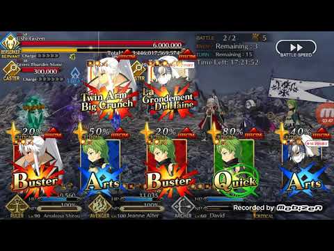 FGO Onigashima: Ushi Gozen Battle No Waver, Buster Team (Amakusa,Jalter, David)