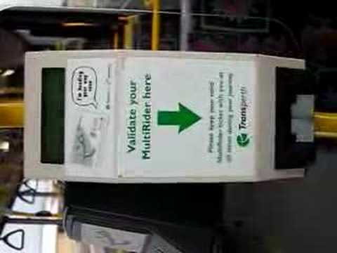 Transperth MultiRider Validing