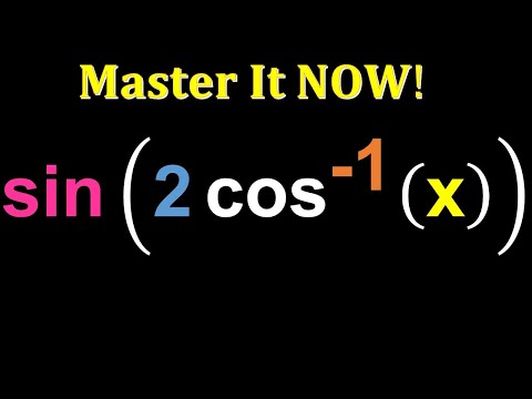 Rewriting sin(2cos^-1(x)) in terms of x only