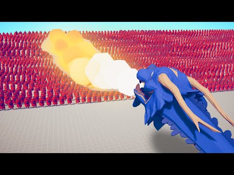 SUPER FIRE DRAGONS 🔥 vs ⚔️ 200x MELEE ARMY / Totally Accurate Battle Simulator ( TABS )