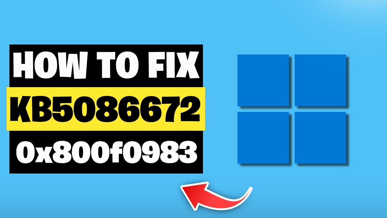 Windows 11 Update KB5086672 Not Installing Install Error 0x800f0983 FIX