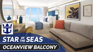 Star of the Seas | Ocean View Balcony Stateroom Tour | Royal Caribbean Cruise Line 2026