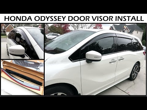 Honda Odyssey 2019 Install Door Visors / Window Deflectors