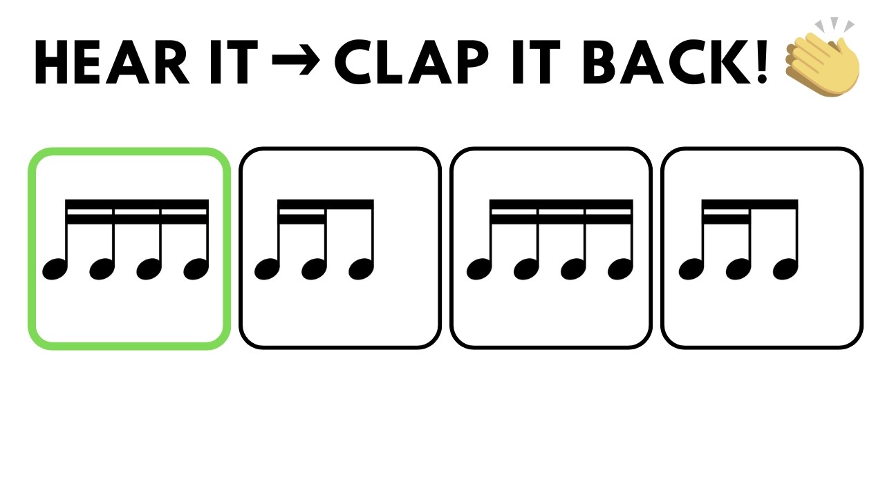 Rhythm Clap Along (16th Notes) • Beginner Level 1 to 3