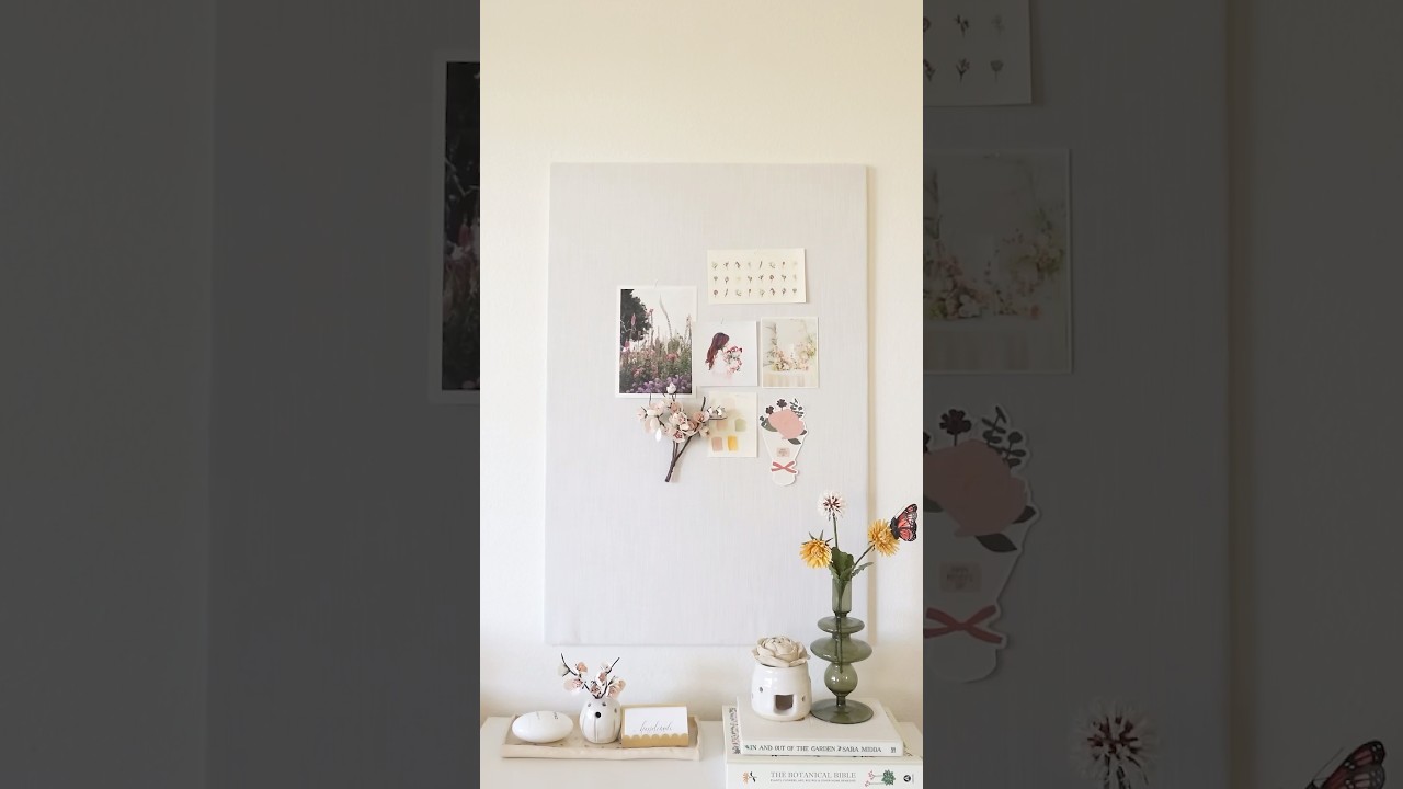 DIY fabric pin cork board for inspiration #diy #craftroom #artistlife