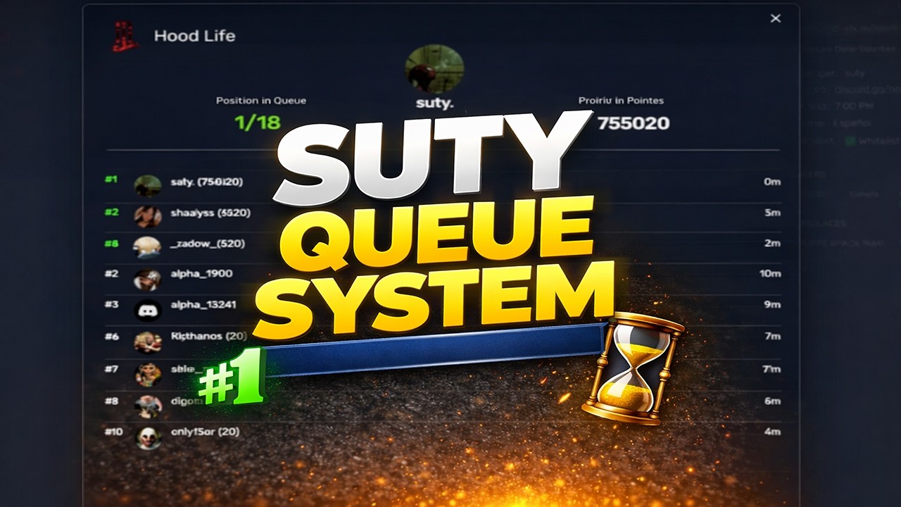 FiveM Queue System Script (QBX/QBCore/ESX/Standalone)