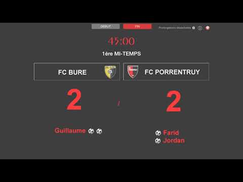 Coupe jurassienne, résumé du match Fc bure vs fc Porrentruy