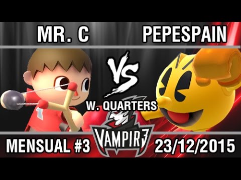 [Vampir3 Mensual #3] Mr.C (Aldeano) vs PEPESPAIN (Pacman) SSB4 Winners Quarters