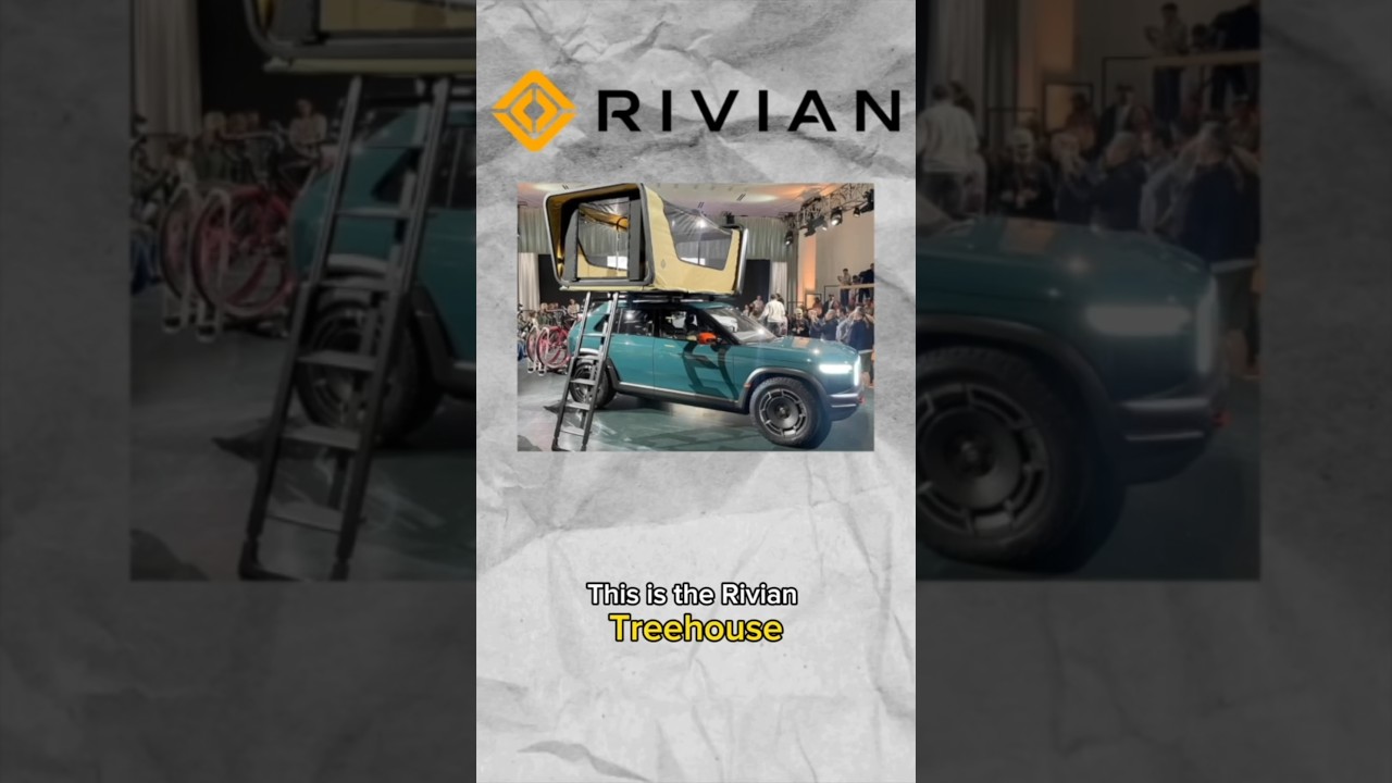 Rivian Treehouse rooftop tent mounted on R1T