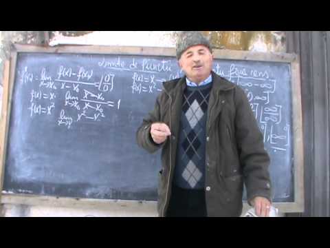 10. Bazele Matematicii: Lectia 24 - Notiunile de  LIMITA, DERIVATA (Clasele 11-12)  10/13