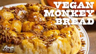 Easy Vegan Monkey Bread | Effortless 5 Ingredient Sticky Bun Pull-Apart