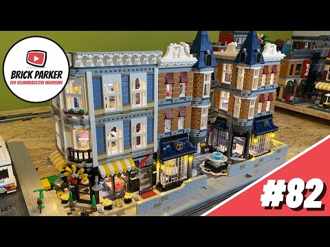 💥LEGO STADT UPDATE - Folge 82 - Häuser in Straßensteigung integrieren / Licht im Assembly MOC💥