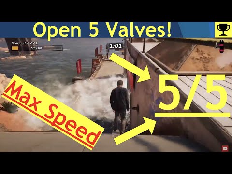 Open 5 Water Valves Downhill Jam (Location guide) - Tony Hawk's Pro Skater 1 and 2 remake -THPS