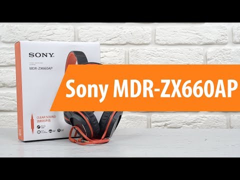Наушники Sony MDR-ZX660AP синий - Видео