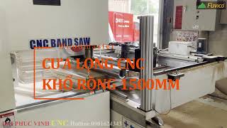 Cưa lọng CNC khổ cắt 1500mm của Woodmaster WM-B1500.
