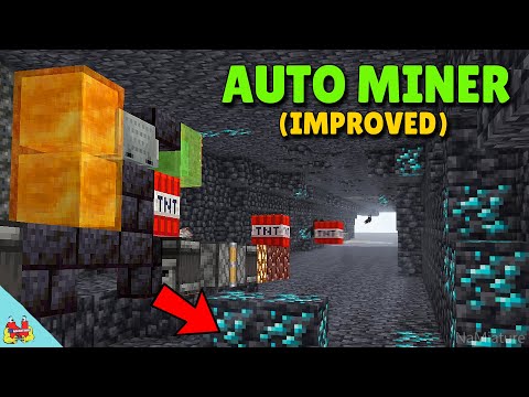 Auto Mining Machine for Minecraft - Best way to find Diamonds! (Tunnel Bore)