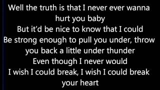 Cassadee Pope - I Wish I Could Break Your Heart Lyrics (On Screen) HD