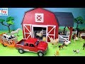 Terra Battat Barn Farm Playset With Fun Animals Toys
