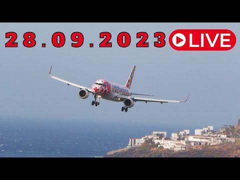 LIVE From Madeira Island Airport 28.09.2023
