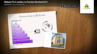 preview picture of video 'Maison F4 à vendre, La Ferriere Bochard (61)'