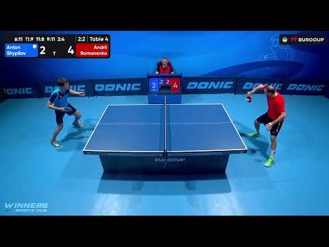 18:00 Anton Shypilov - Andrii Romanenko 15.09.2023 TT Euro.Cup Ukraine Master. TABLE 4