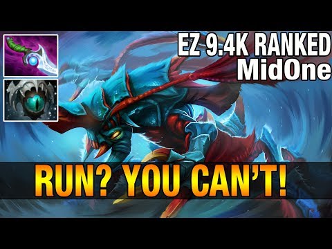 YOU CAN'T RUN - MidOne 9.4K MMR Plays Weaver Eye of Skadi and Diffusal blade - Dota 2