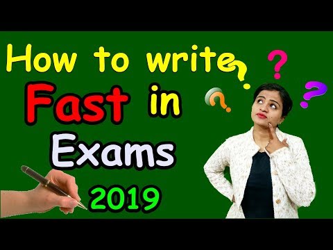 How to write fast in Exams 2019 | Exams में Fast कैसे लिखें | Best Exams tips 2019 Video