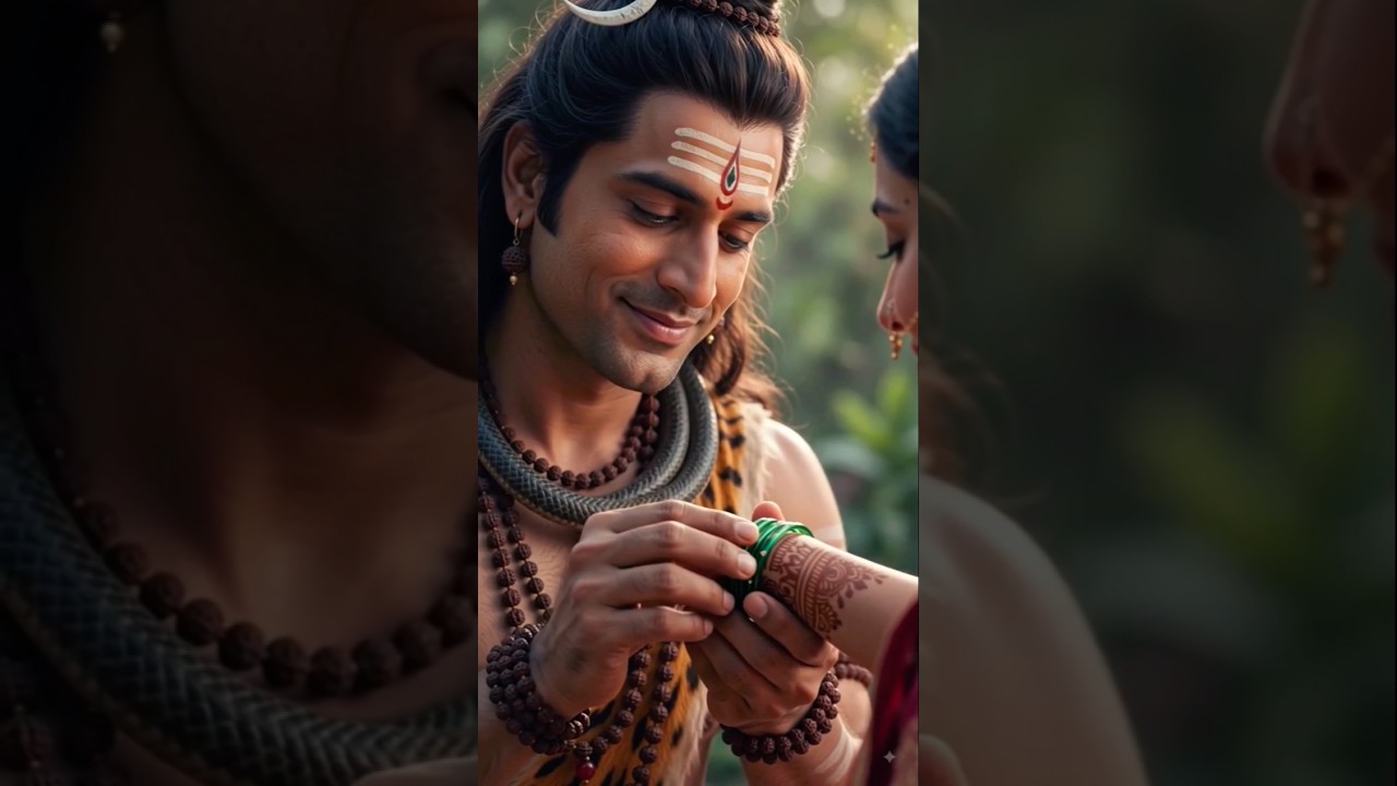 🕉Bhole Baba Goura Ke Mane Jaise🌺☘️ #sorts #bhakti #ytshorts #Shiv #shivbhakti 🪔