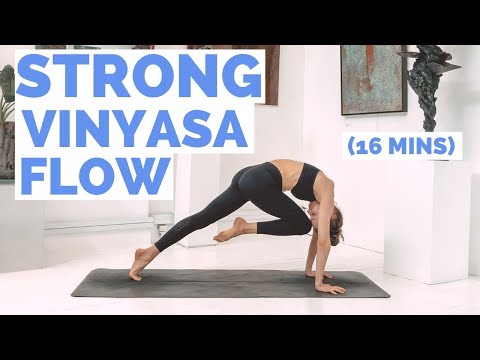 Intermediate Yoga Flow: Vinyasa Yoga For Strength (16 mins) ♥
